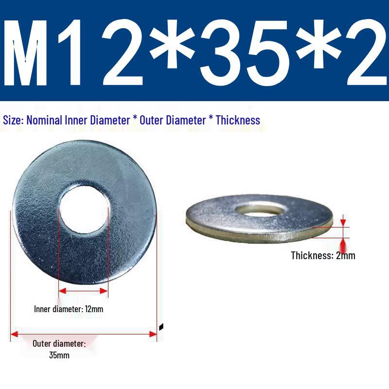 Galvanized Oversized Metal Washers M3-M60