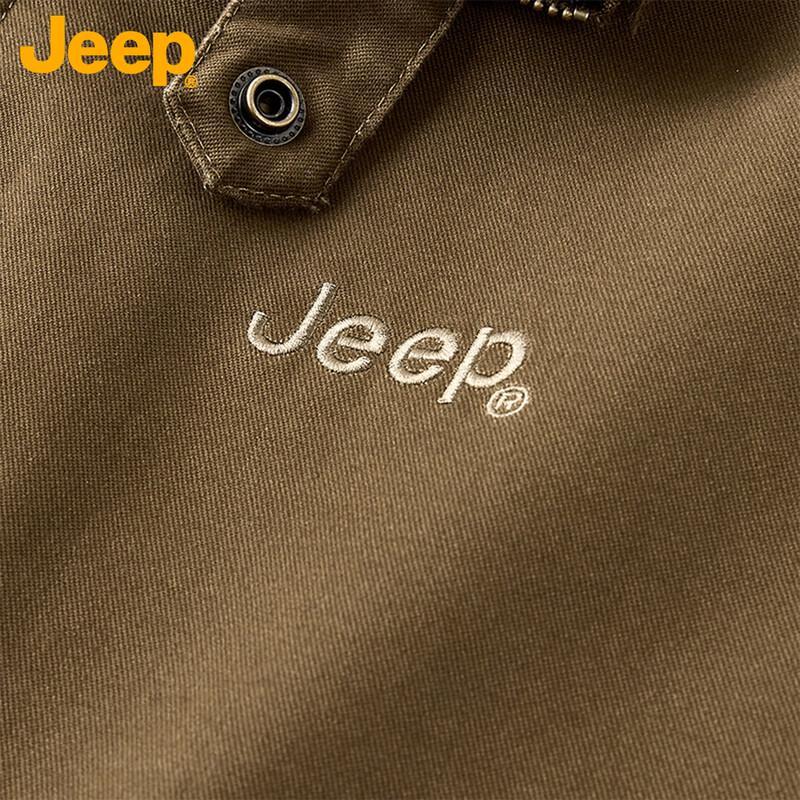 Jeep Herren Warme Fleece-Arbeitsjacke im amerikanischen Stil