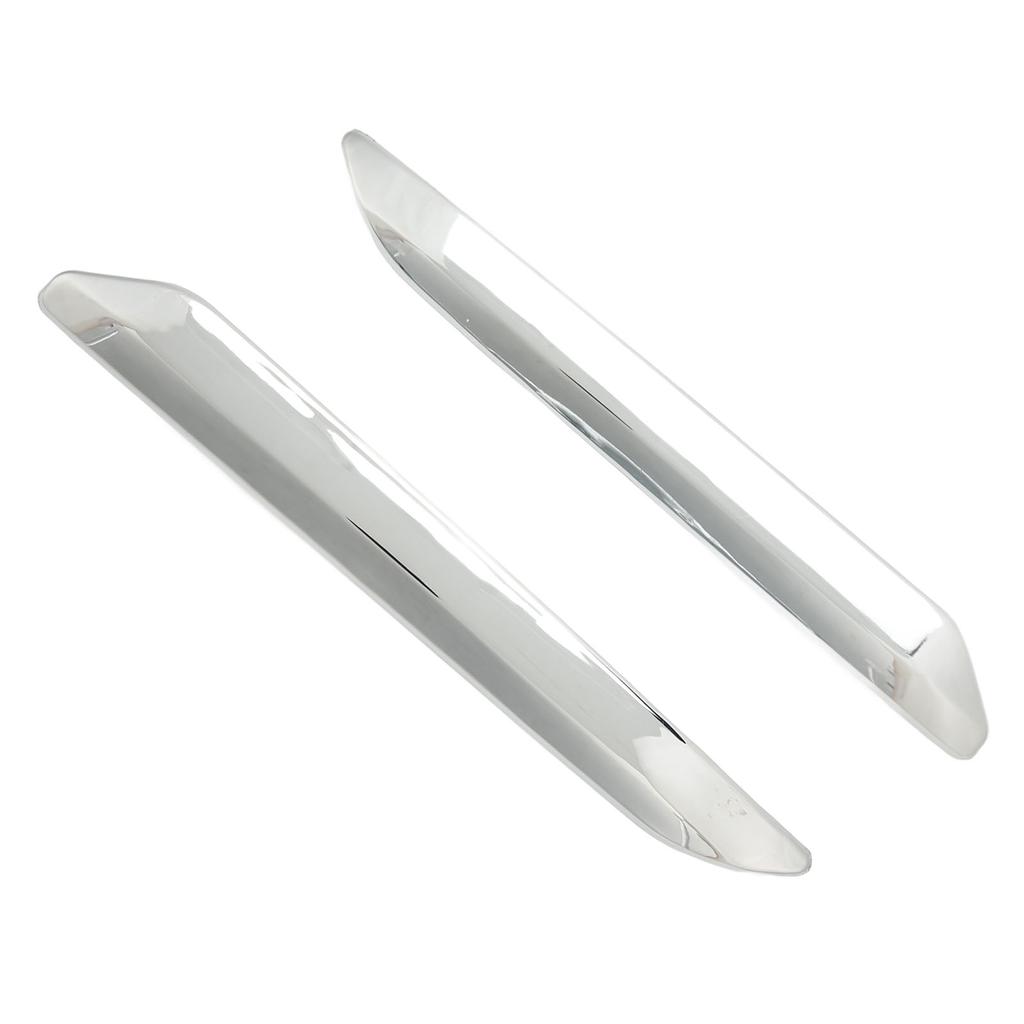 2pcs Front Bumper Strip Left Right Anti Scratch Chrome Silver Replacement for Citroen C5 X7 2007‑2015