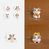Adorable Good Fortune Cow Resin Figurine Cute Office Desk Decoration Ornament