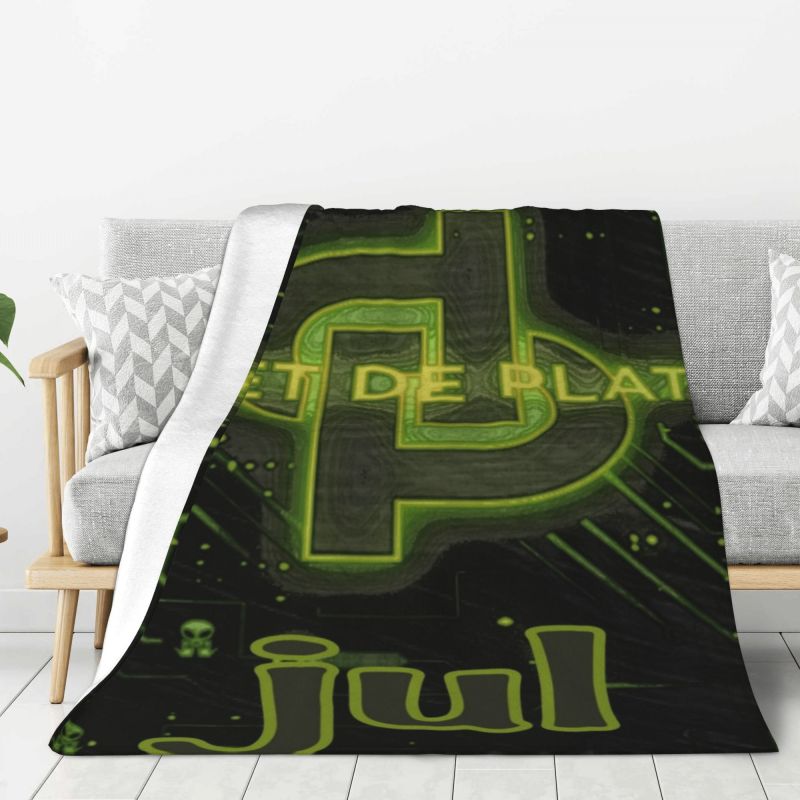 Custom 3D Printed Jul French Rapper Blankets Breathable Soft Flannel Summer Throw Blanket for Sofa Outdoor Bedding