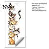 Cartoon Cat or Dog Wall Art Cute Cats/Dogs Stickers, Waterproof PVC Decals, Peel And Durable Outdoor Window Decals Stick Decorative Murals for Nursery