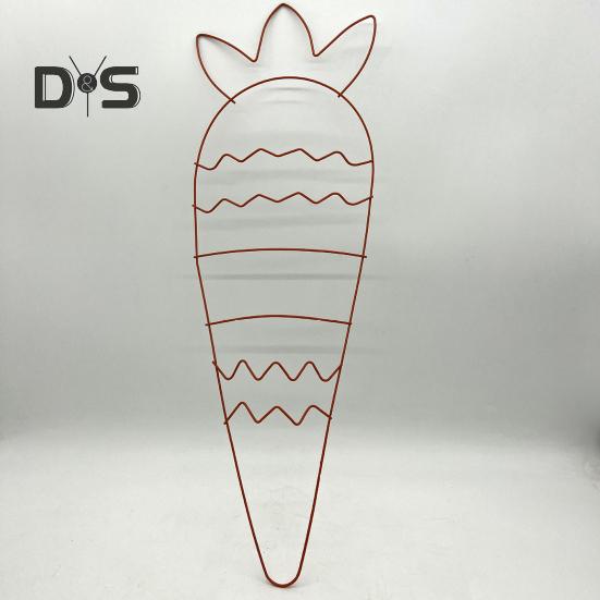 Osterkranzrahmen in Hasen-, Ei- und Karottenform, Metalldrahtform, Drahtkranzrahmen für selbstgemachte Osterkränze, Girlanden, Heimdekoration im Frühling