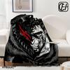 Guts Sword In Berserk Blanket Aesthetic Art Flannel Blanket Portable Home Travel Camping Sofa Picnic Thickening Flannel Blanket