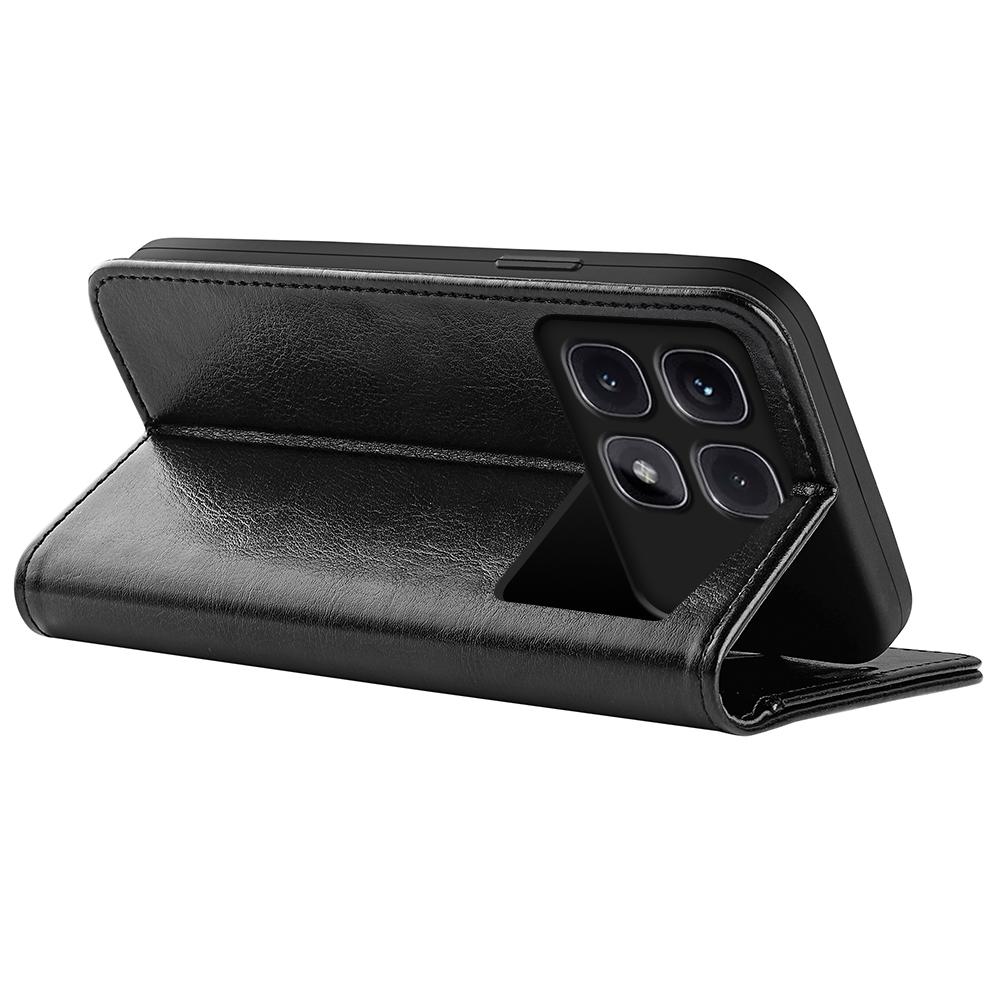 For Xiaomi Redmi K70 Ultra Wallet Case Crazy Horse Texture Stand Leather Phone Cover