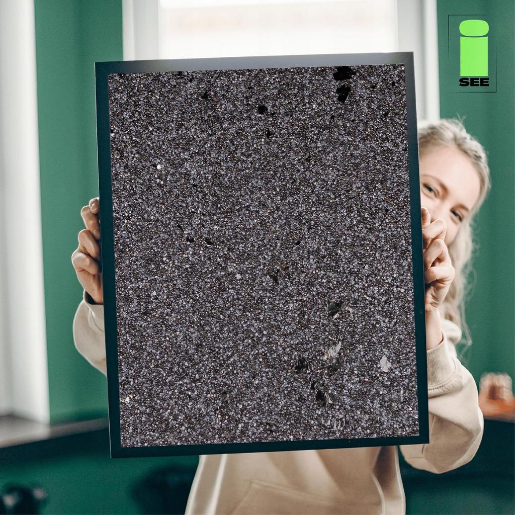 Revestimiento de mosaico con mica gris resinoso 7 kg duradero resistente a las heladas marmolita m45