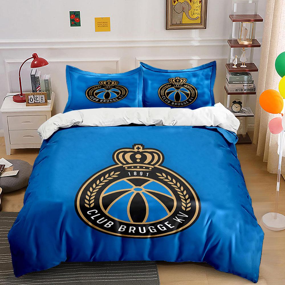 "Club Brugge Logo Bedding Set" Bedding Duvet Cover Set Duvet Cover Pillowcases  (1 * Duvet Cover 2 * Pillowcases, without duvet insert)