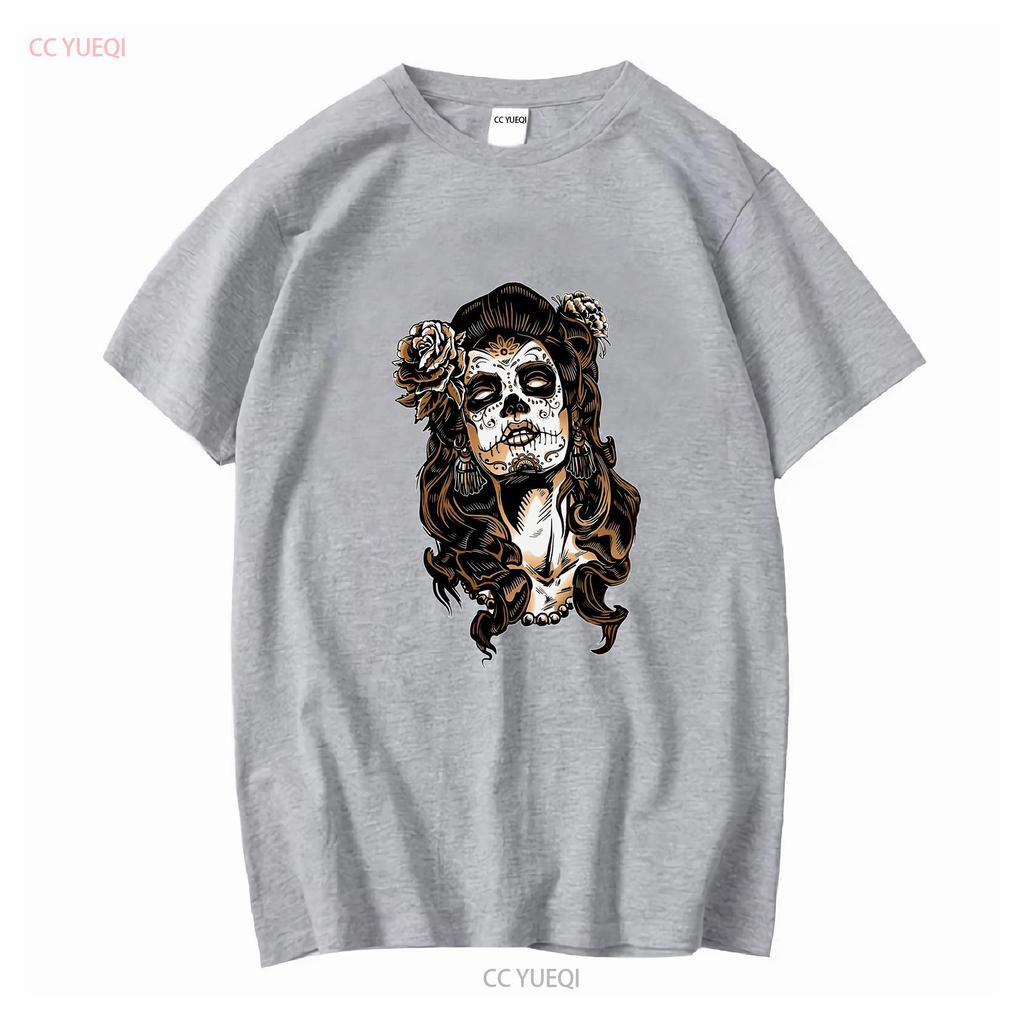 CATRINA Tattoo Mexico Calavara Pin Up T Shirt Mexican Death Head vintage Washed Slightly Soft designer clothes Stylish