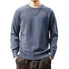 Pull en Maille Douce Couleur Unie Haut de Gamme pour Homme - Hiver Décontracté Col Rond