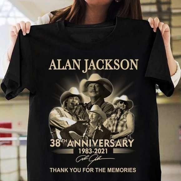 Классическая футболка Alan Jackson - Спасибо за воспоминания Мужская S-4XL Черная TT065 Унисекс L
