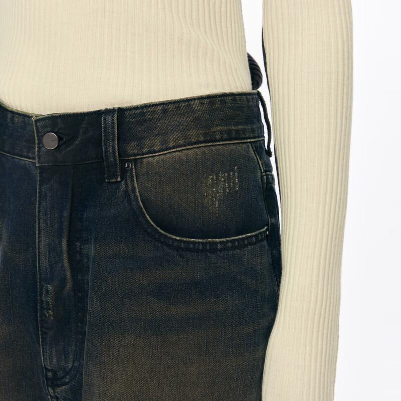 JNBY Women's 2024 Autumn Wide-Leg Jeans