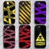 Art KEEP OUT Danger Phone Case Phone Case Soft Packaging Lightweight For iPhone17 16 15 14 13ProMax