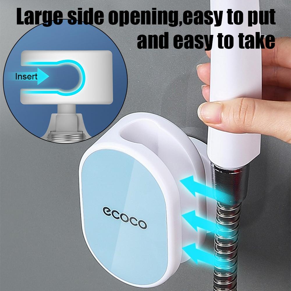 Universal No Drill Shower Stand Showerhead Bracket Shower Bracket 360° Wall-Mounted With Stick Adjustable Shower Head Holder Bathroom Accessory