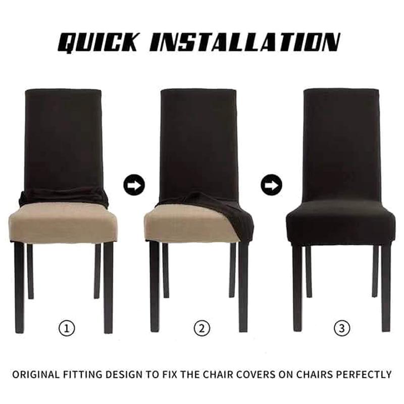 Simple One-piece Elastic Chair Cover Home Hotel Dining Table And Chair Cover Chair Cushion And Chair Back Integrated Stool Cover