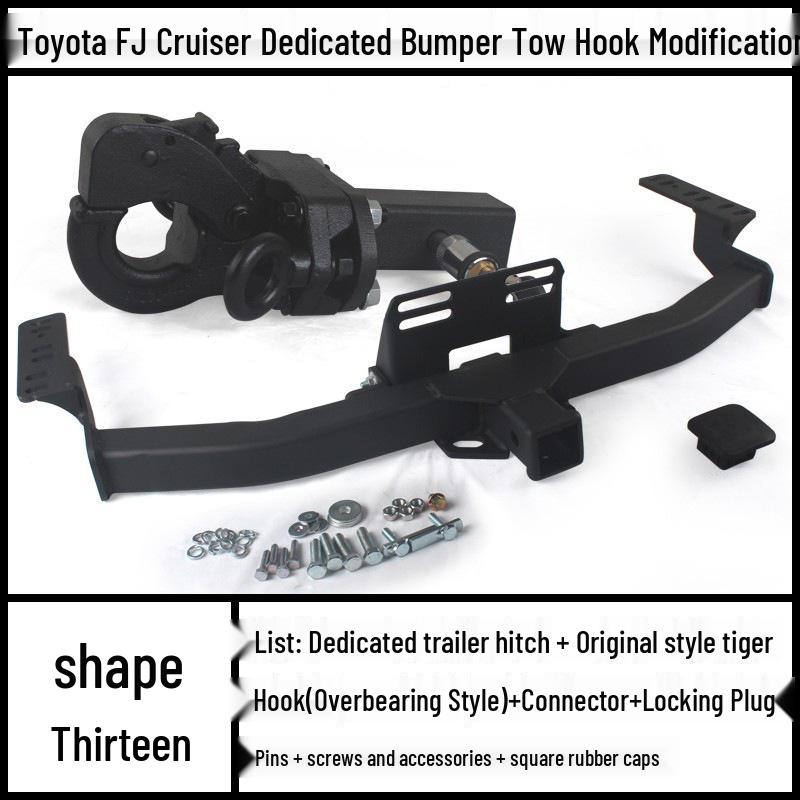 Toyota FJ Cruiser Prado Modified Trailer Tow Hook Tiger Head Bracket