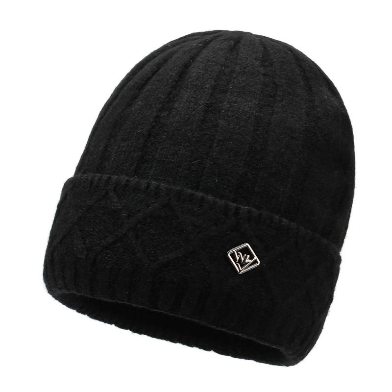Wool Hat Men's Outdoor Hat Warm Hat British Style Knitted Hat