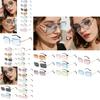 Stylish Rimless Rectangle Women's Sunglasses Uv400 Protection For Summer Casual Wear