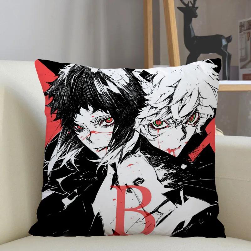Musife Custom Bungo Stray Dogs Pillowcase Home Decoration 45X45Cm Zipper Square Pillowcase Throw Pillow Cover Drop Shipping 1215
