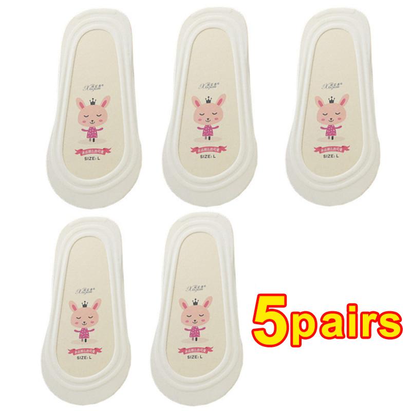 5 Pares Meias de Silicone Antiderrapantes Invisíveis No Show Verão Ultra-finas Respiráveis Meia Sapato Chinelos Meias de Seda de Gelo Corte Baixo Barco