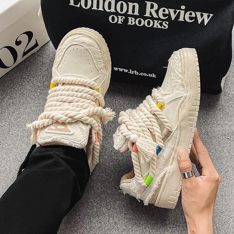 Mode 2024 neue Nische Brotschuhe Liebhaber Skates China-Chic Damenschuhe Sportlich Lässig Herrenschuhe