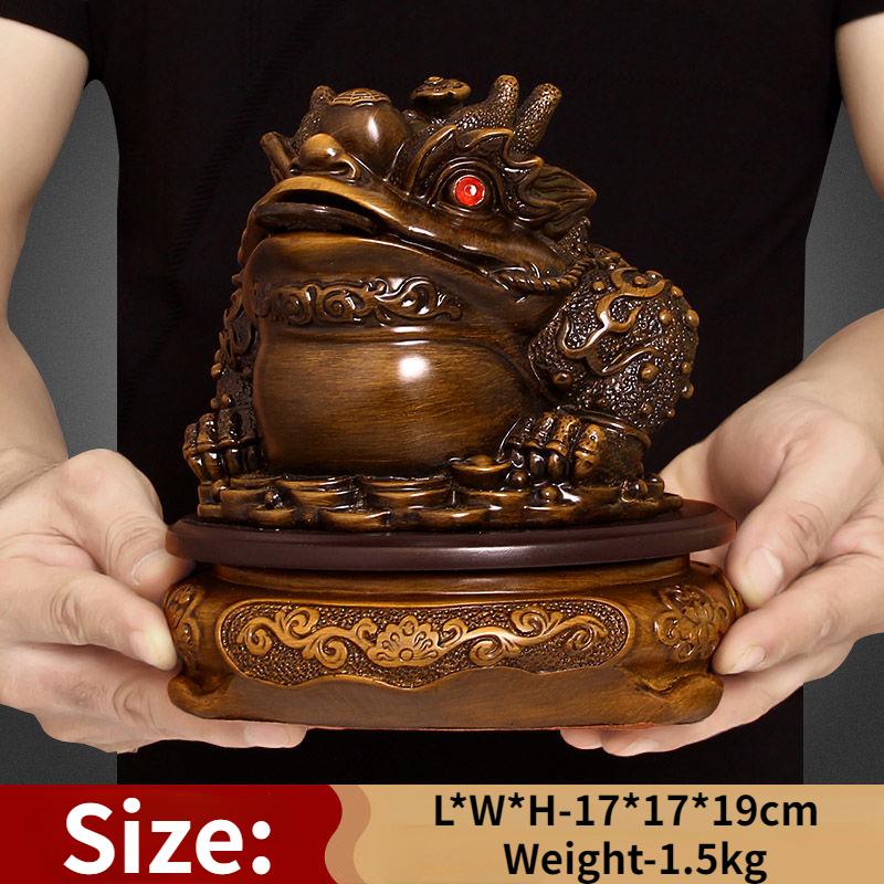 Zhaocai Złota Ropucha Dekoracja Trójnożna Złota Cykada Ozdoby Prezent na Otwarcie Sklepu Dekoracja Biura Salonu