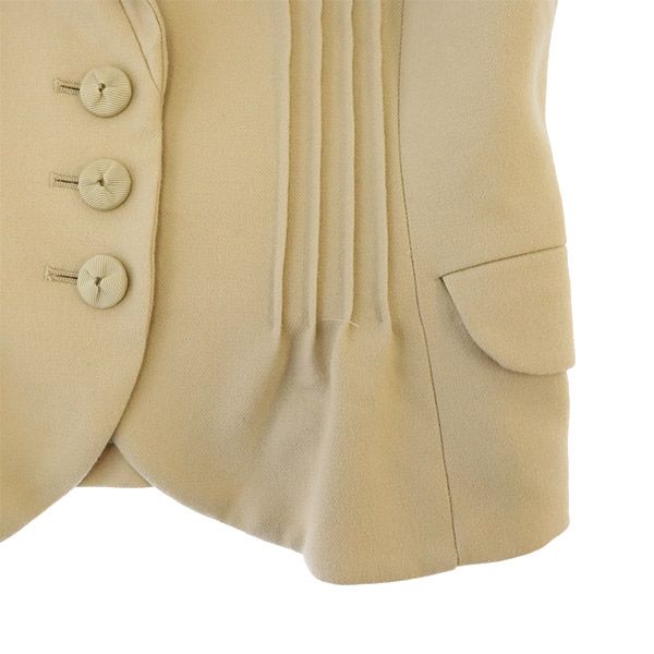 TO BE CHIC wool blend tailored jacket 38 beige Women Used