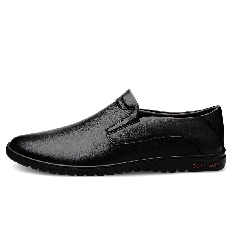 Echtes Leder Herren Freizeitschuhe Marke 2024 Herren Loafer Mokassins Atmungsaktive Slip-on Fahrschuhe Atmungsaktiv Weich Leicht