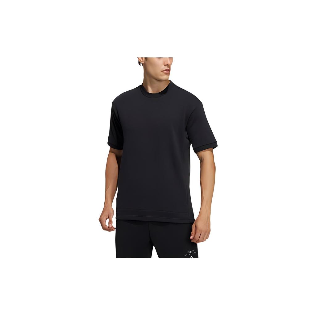adidas T Shirts Men's Black Crew Neck Moderate Straight Fit GQ1170