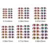 10Pairs Rainbow Cartoon Eyes Stickers For Loli Doll Eyes Accessories Cute Crystal Eyes Sticker Anime Figurine Face Organ Paster