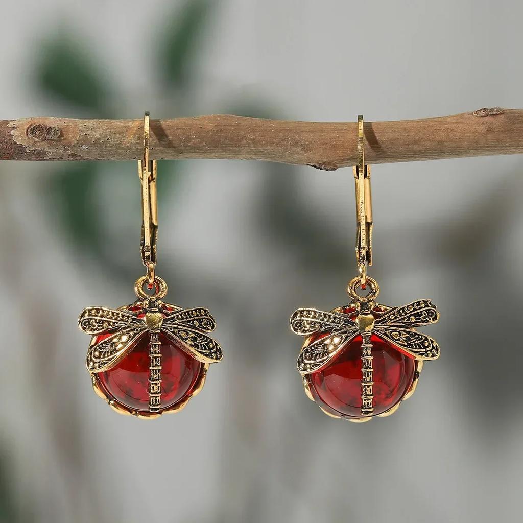 Vintage Bohemia Turquoise Cowboy Hat Boots Horse Earrings for Women Trendy Exaggerate Earring Party Wedding Jewelry Gift