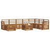 Outdoor Sofa Set 9 pcs Natural Solid Acacia Wood
