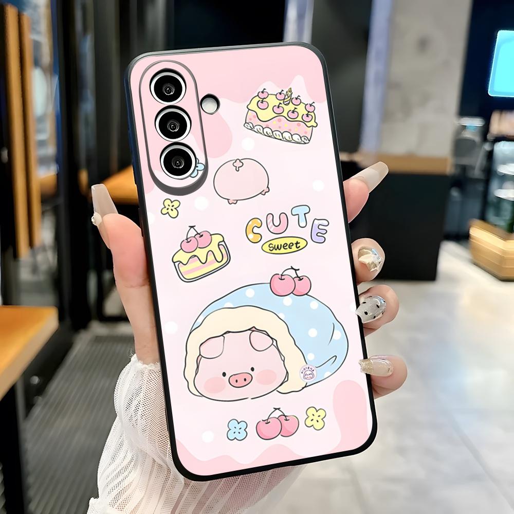 

Cute Pig Cartoon Phone Case For Samsung S26 S25 Plus S20 S20 Plus S22 Ultra S23 FE S21 Plus S21 Ultra Soft Cover Samsung S21 Ultra