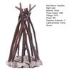 Campfire Night Light LED Wooden Dimmable Table Lamp with 3 Lighting Modes