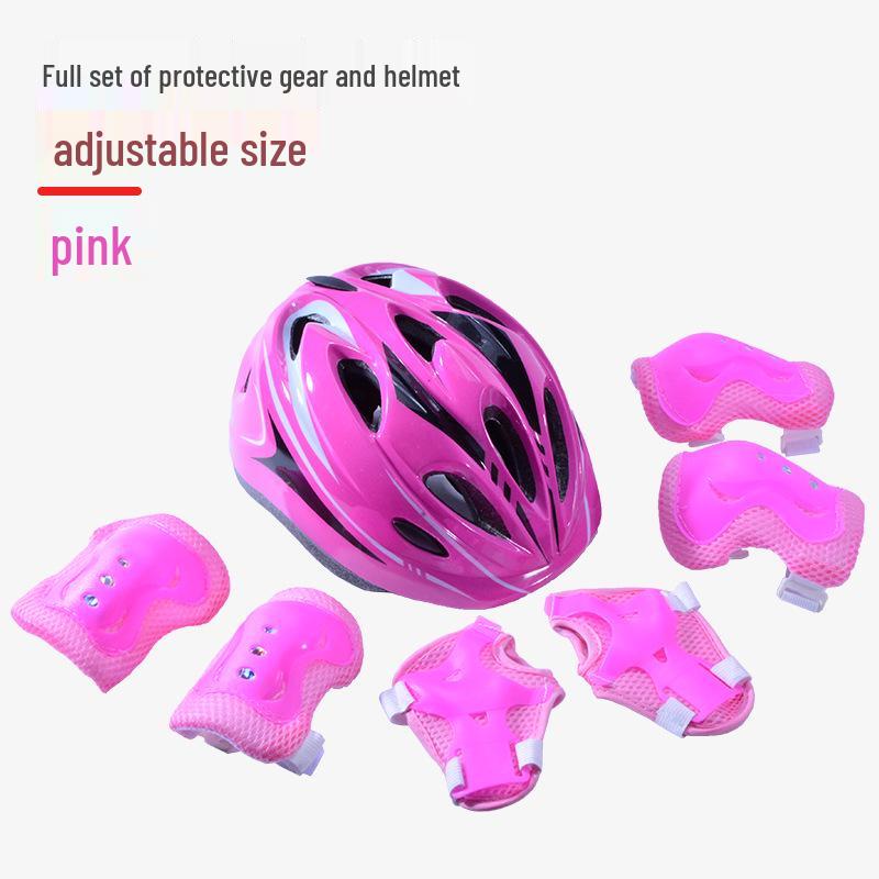 Kinder Skateboard & Fahrrad Schutzausrüstungsset mit Sicherheitshelm und Knieschonern