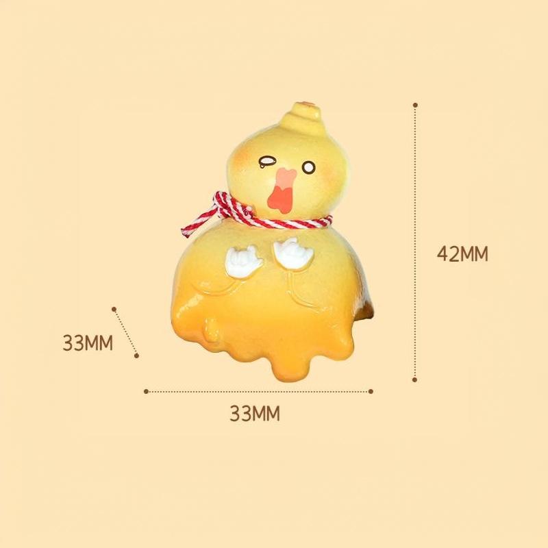 Fun Cartoon Gourd Animal Figurine Lucky Resin Ornament Mini Decor for Computer Monitor Edge Kids Room Study Desk