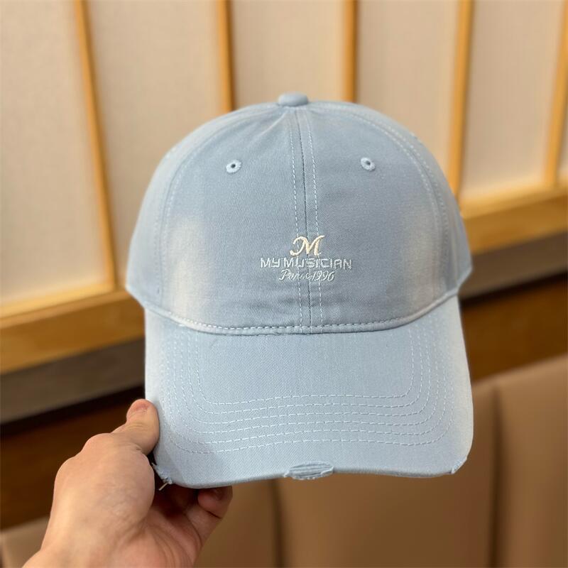 Spring And Summer Simple Letter Embroidery Baseball Cap Children'S Casual Versatile Soft Top Cap Shows Small Face