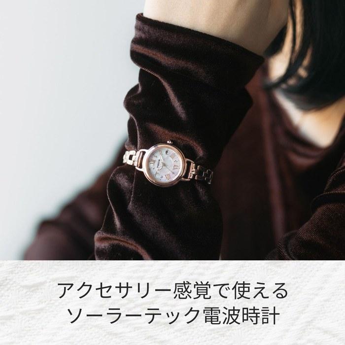 [CITIZEN] Wicca KL0-561-21 Solar Radio Watch Women's Analog Pink Gold White