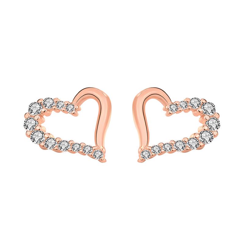 

Серьги-пусеты в форме сердца в корейском стиле, стерлинговое серебро S925, изысканные и модные для женщин