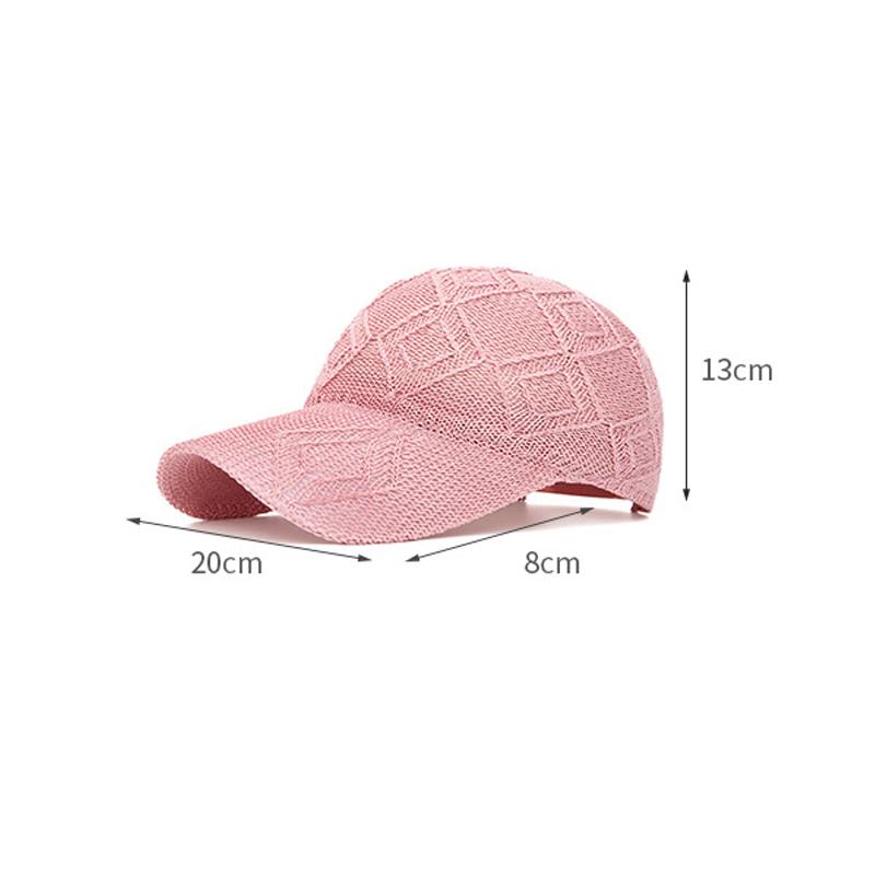 Hollow Baseball Cap Women's Breathable Cap Outdoor Sunscreen Sun Hat