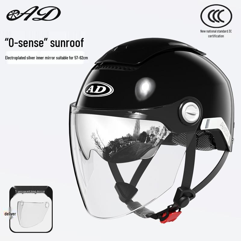 National Standard Class A 3C Certified All-Season Electric Bicycle Helmet with Sunroof and Summer Sun Protection