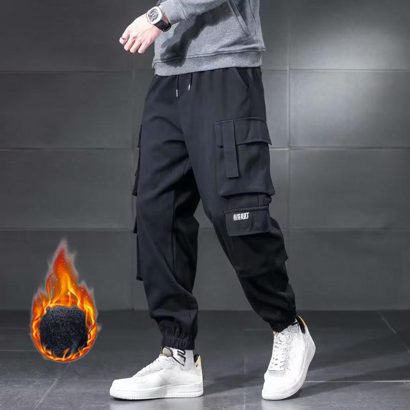 

Комбинезоны мужские осенние трендовые универсальные красивые повседневные брюки S чёрный