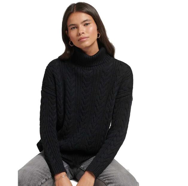 

Superdry Свитер Свитер Drop Shoulder Cable Roll Neck XS
