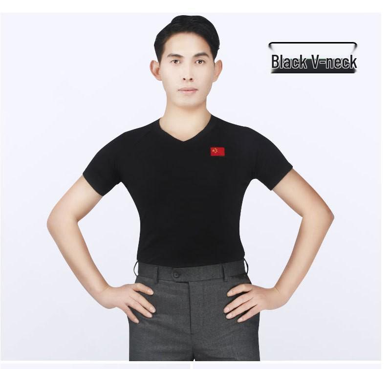 

Xisaa Летний топ для латиноамериканских танцев – Ча-ча, Современный танец, Футболка для практики и соревнований Triple Extra Large