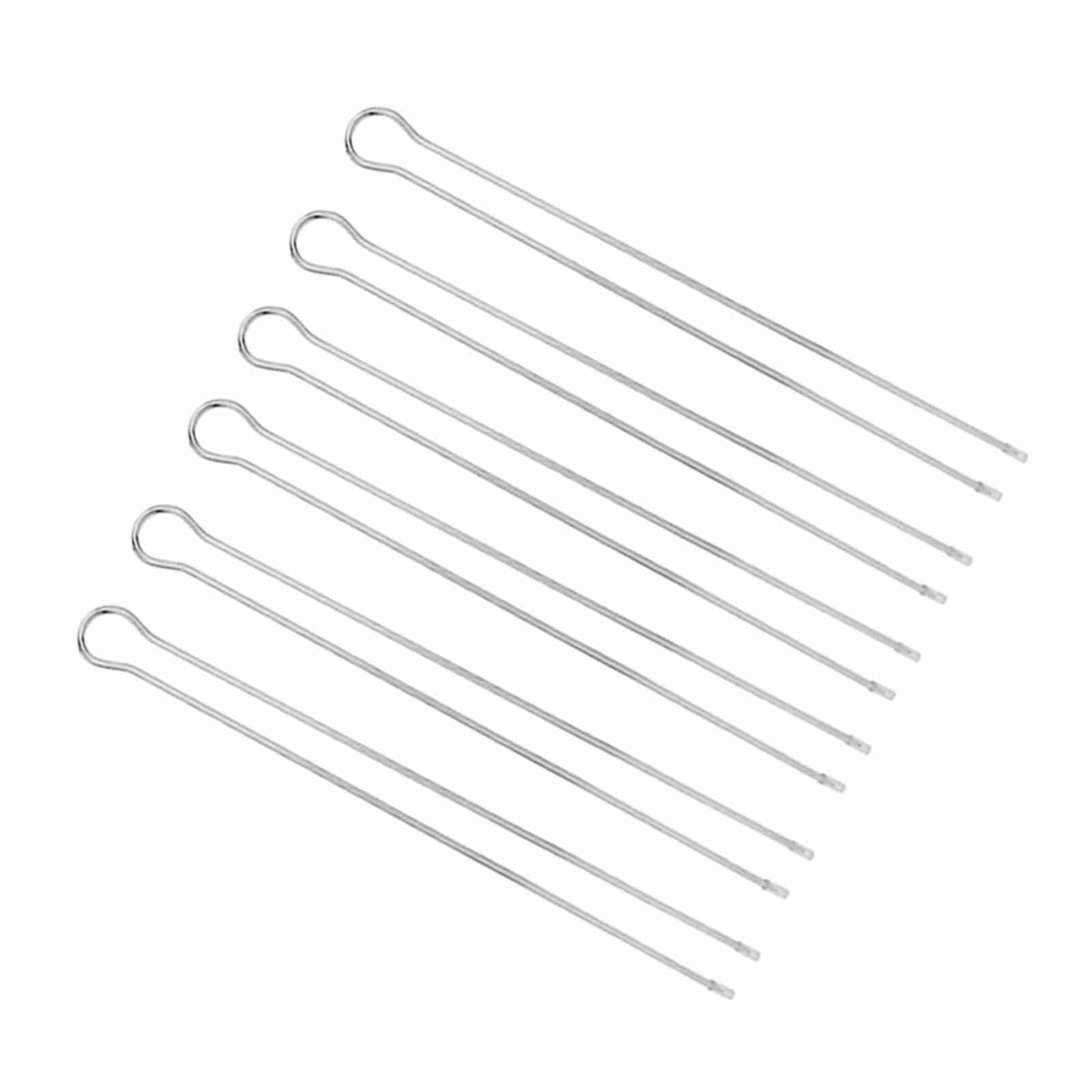 

6Pcs Metal BBQ Grilling Fork Sticks Skewer BBQ Grill Set Outdoor Picnic Camping Barbecue