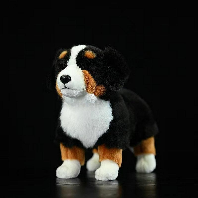 Süße Weiche Plüschtiere Simulation Echtes Leben Niedliche Plüschpuppen Lebensecht Geschenk Berner Sennenhund Plüschtiere