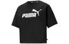 ESS T Shirts Women's Black Crew Neck Moderate 845922-01