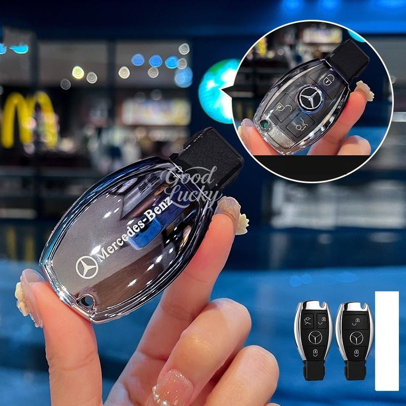 Fashion TPU Car Remote Key Case Shell Keychain For Mercedes Benz A C E S G Class GLC CLE CLA GLB GLS W177 W205 W213 W222 X167AMG QD1