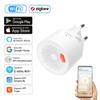 Tuya Wifi Zigbee Smart Natural Gas Sensor Combustible Household Smart LPG Gas Leakage Alarm Detector Fire Security Alexa Google