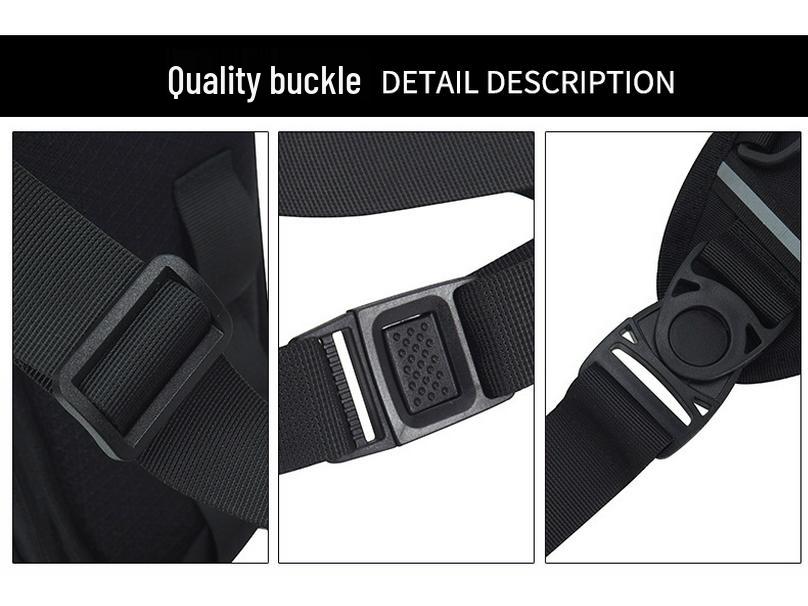 Vattentålig Multifunktionell Ben-, Bröst-, Crossbody- & Midjeväska för Utomhussporter & Motorcykelkörning