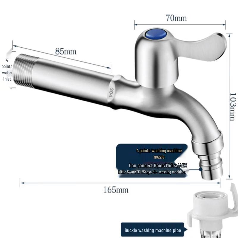 TLXT Quick-Open Washing Machine Faucet